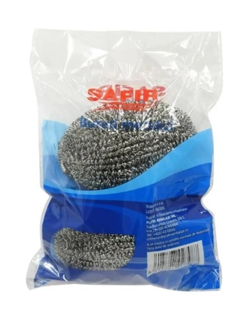 Burete spiralat inox Safir 2buc/set